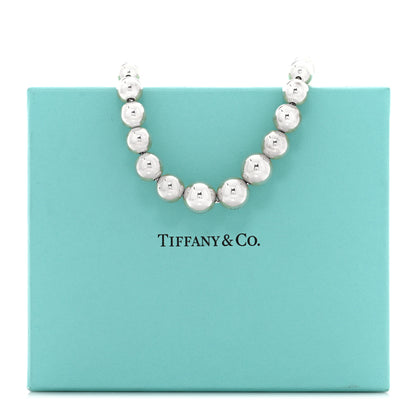 Tiffany Sterling Silver Hardwear Graduated Ball Necklace 5 of 5