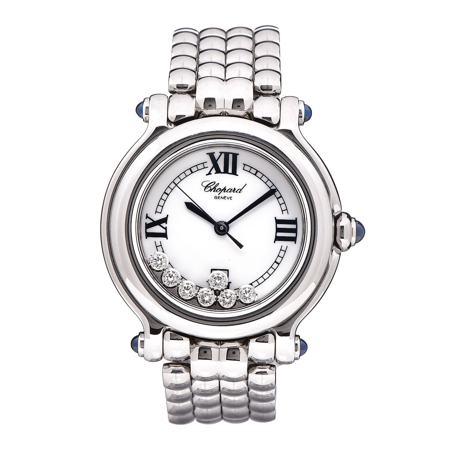 Chopard Stainless Steel 7 Diamond 32mm Happy Sport Quartz Watch 1 of 7