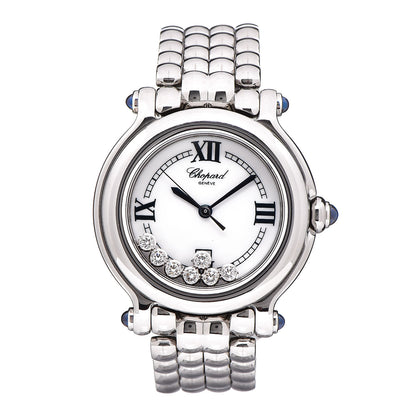 Chopard Stainless Steel 7 Diamond 32mm Happy Sport Quartz Watch 1 of 7