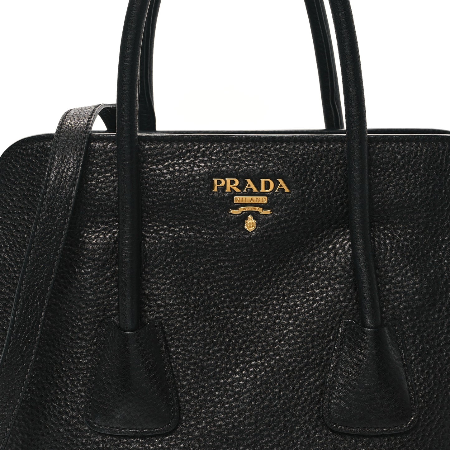 Vitello Daino Shopping Tote Black