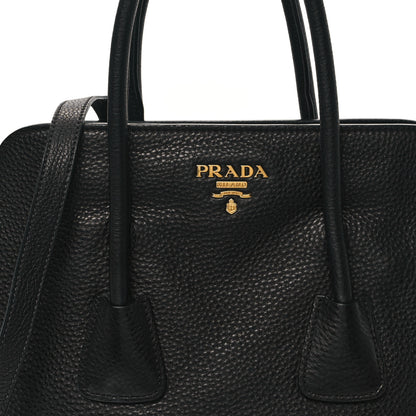 Prada Vitello Daino Shopping Tote Black 8 of 10
