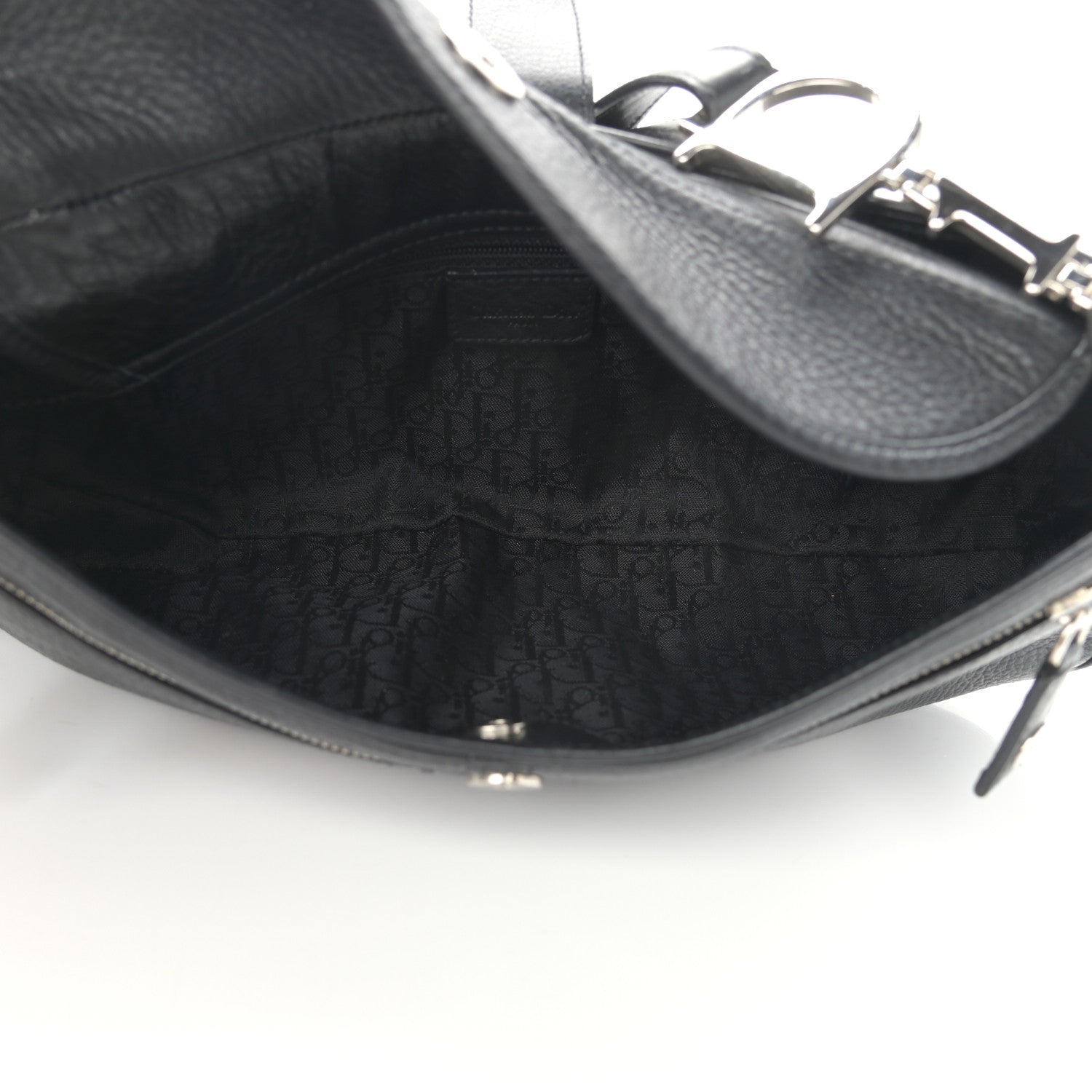Christian Dior Calfskin Shoulder Bag Black 4 of 9
