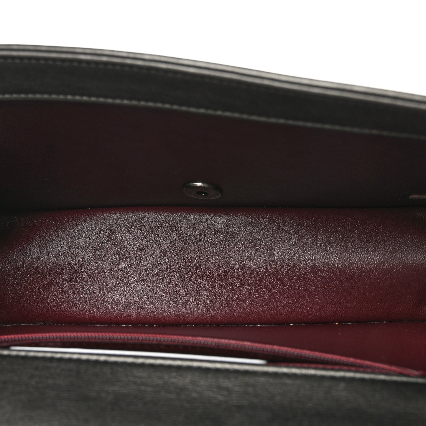 Calfskin Small Propeller Flap Charcoal