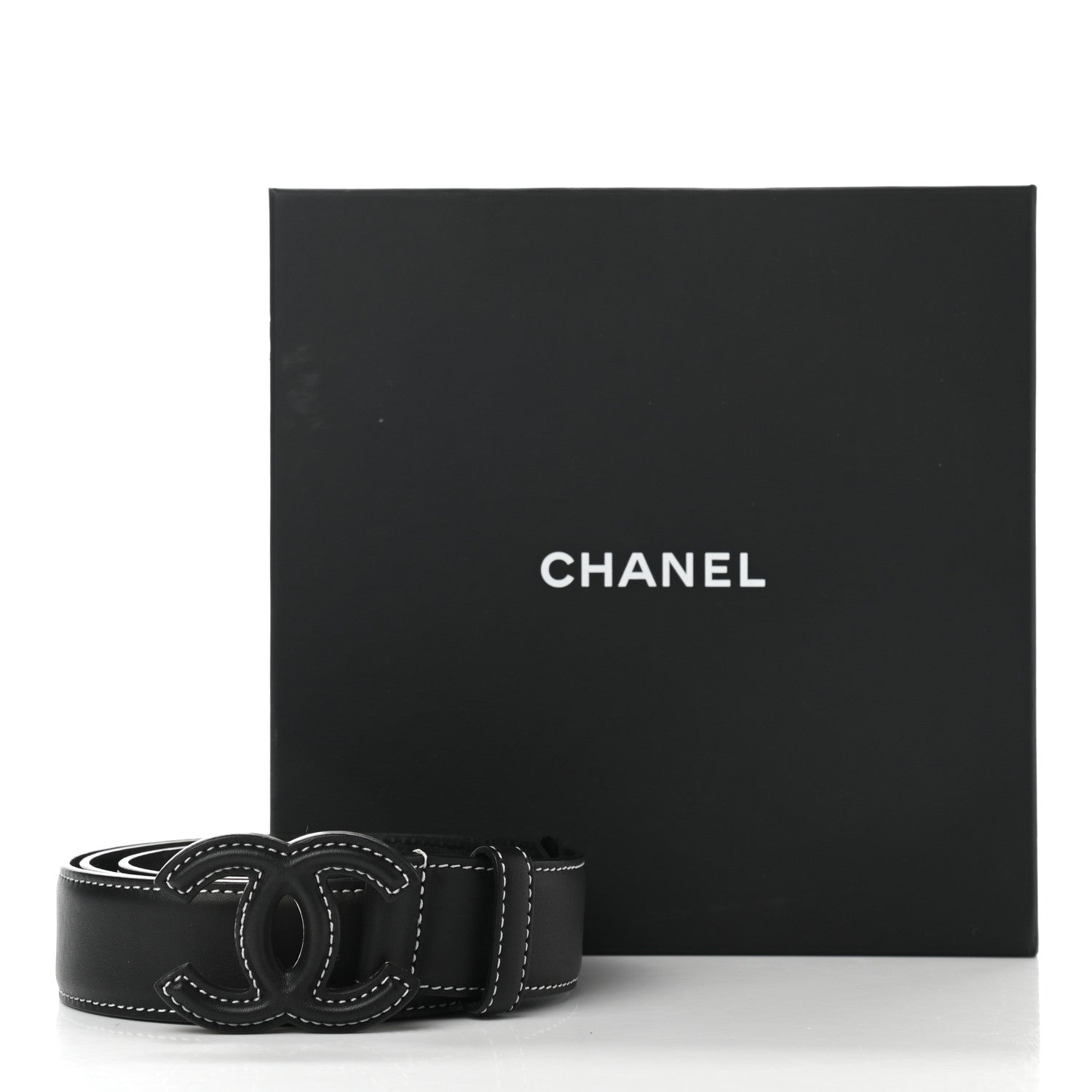 Chanel Lambskin CC Belt 85 34 Black 9 of 9