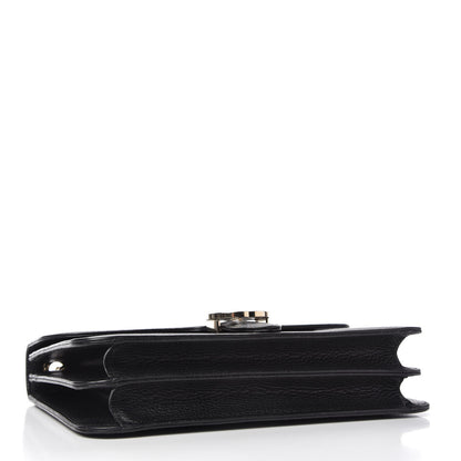 Gucci Dollar Calfskin Interlocking G Shoulder Bag Black 4 of 10