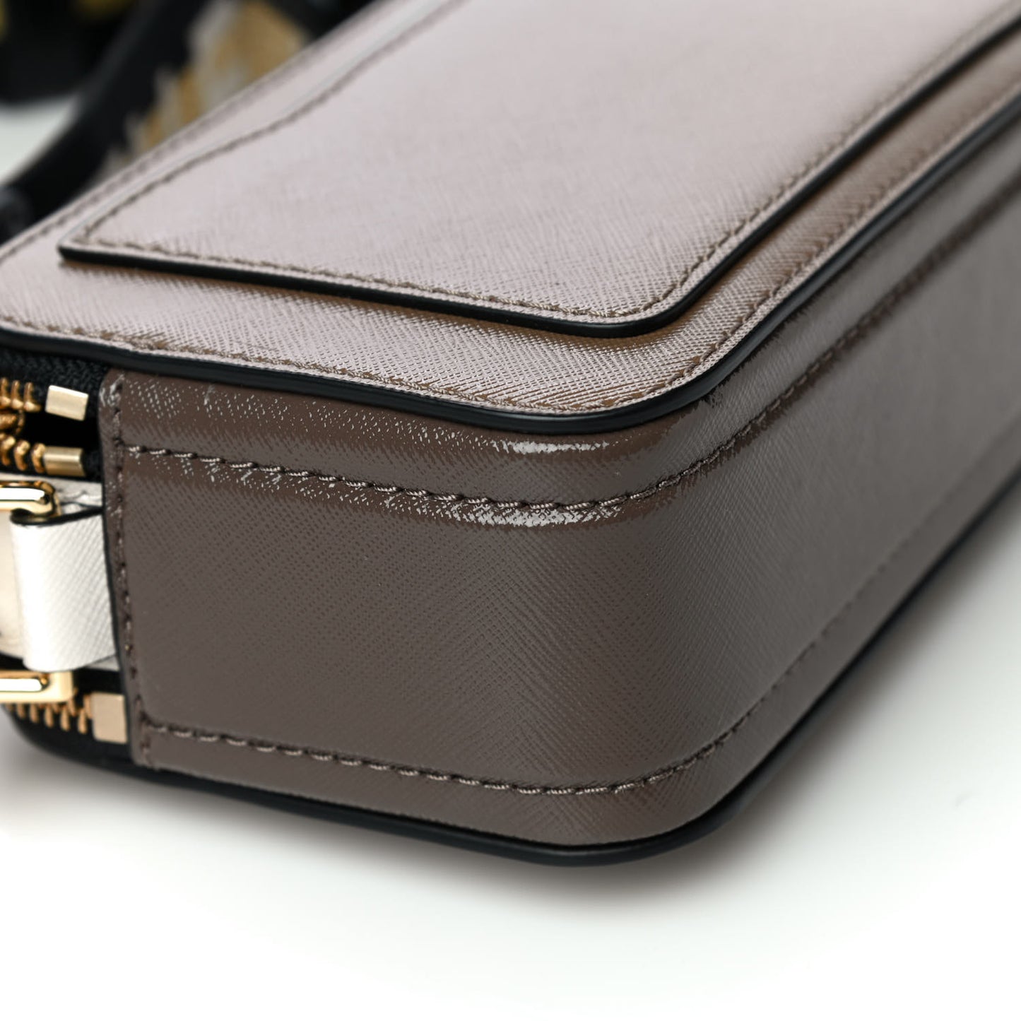 Saffiano Small Snapshot Camera Bag Sandcastle