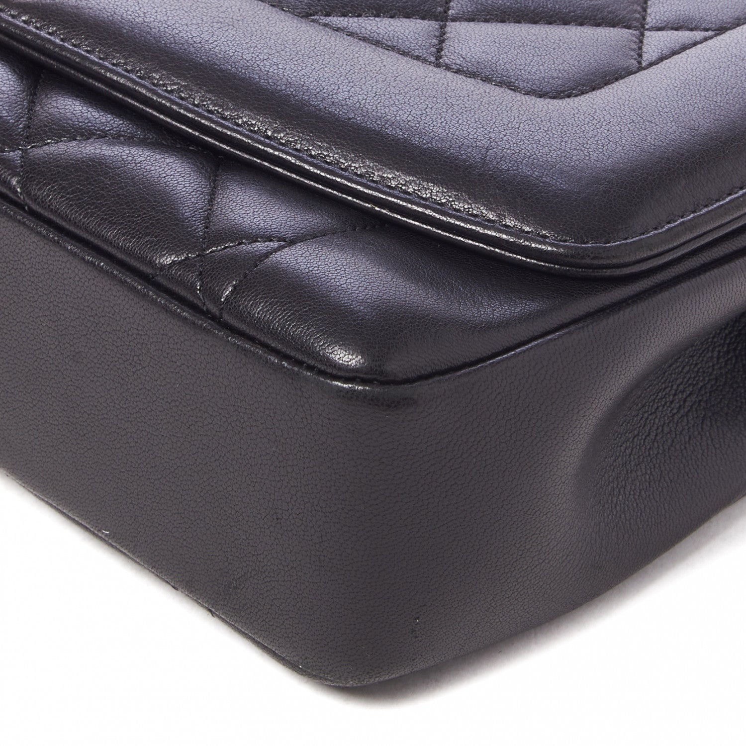 Chanel Lambskin Quilted Medium Single Flap Black 5 of 9