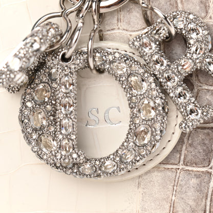 Christian Dior Niloticus Crocodile Himalaya Crystal Medium Lady Dior White 11 of 11