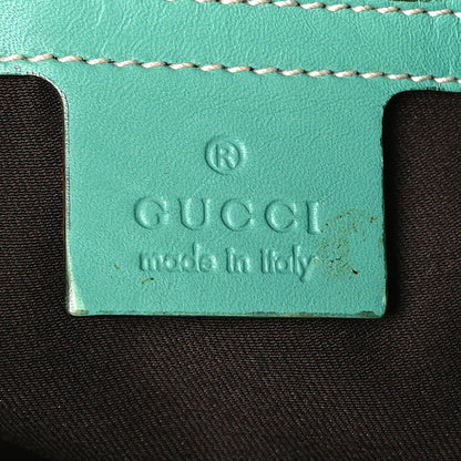 Gucci Calfskin GG Monogram Tote Turquoise 6 of 10