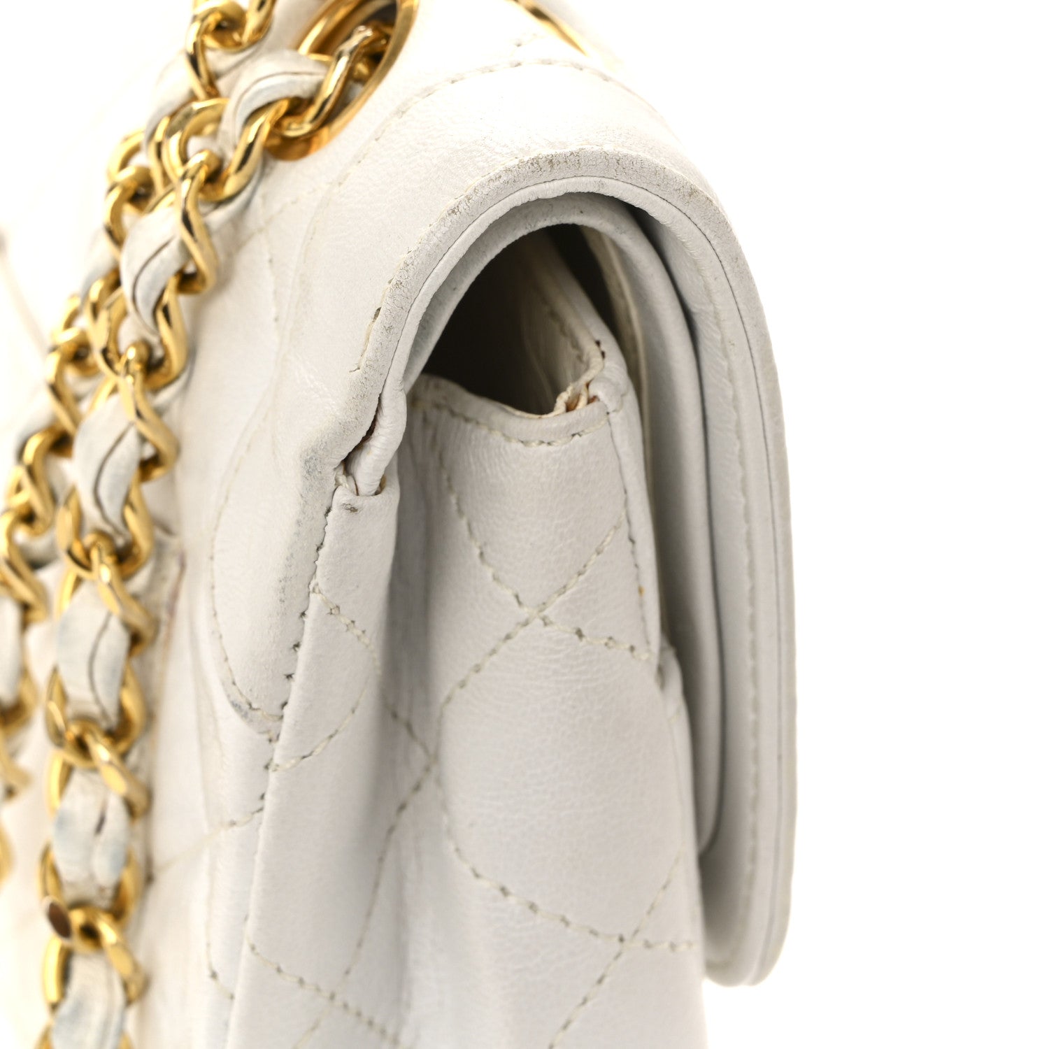 Chanel Lambskin Quilted Small Flap White 16 of 17