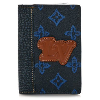 Louis Vuitton Monogram LV Record Pocket Organizer NM Blue 1 of 9