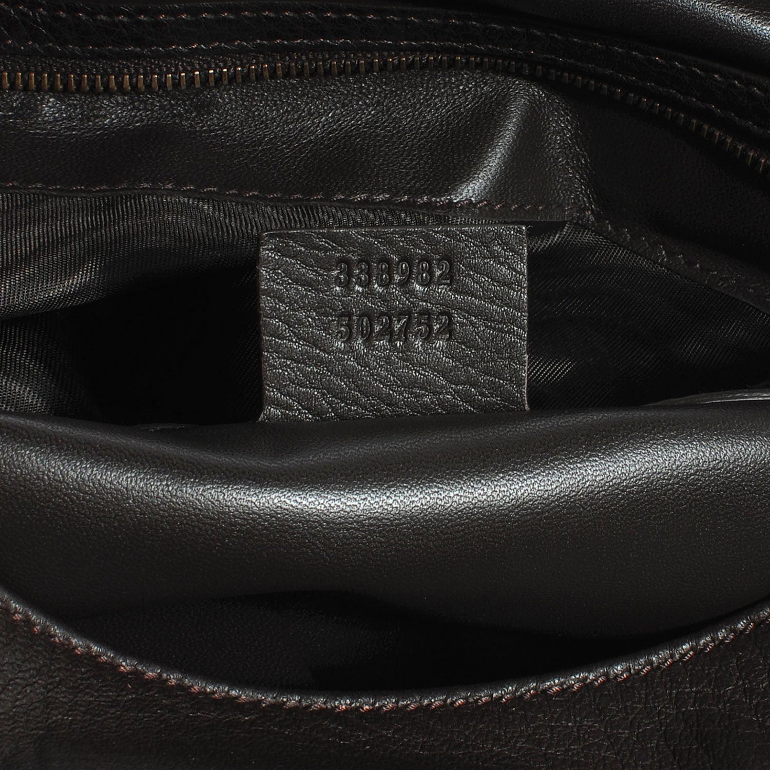 Gucci Deerskin Large Hip Bamboo Hobo Dark Cocoa 6 of 7