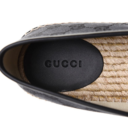 Gucci Monogram Espadrilles 38 Black 7 of 12