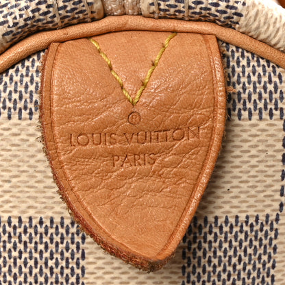 Louis Vuitton Damier Azur Speedy 30 6 of 10