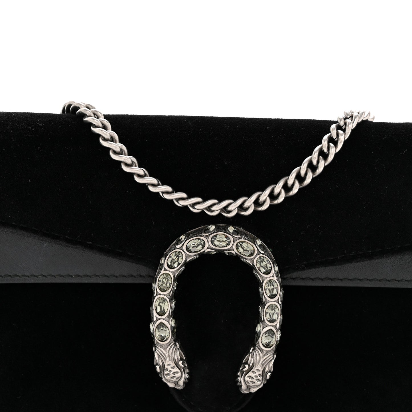 Velvet Super Mini Dionysus Shoulder Bag Black