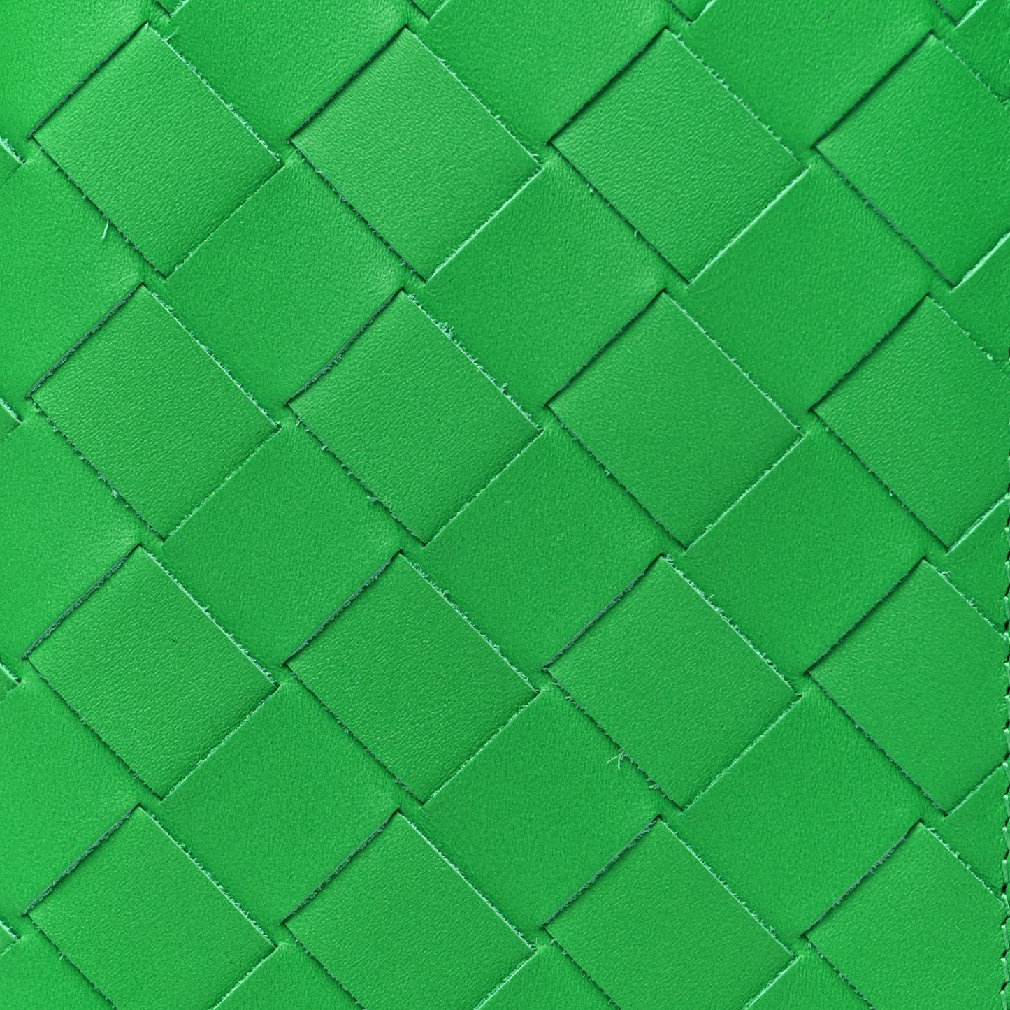 Nappa Intrecciato Bi-Fold Wallet Green