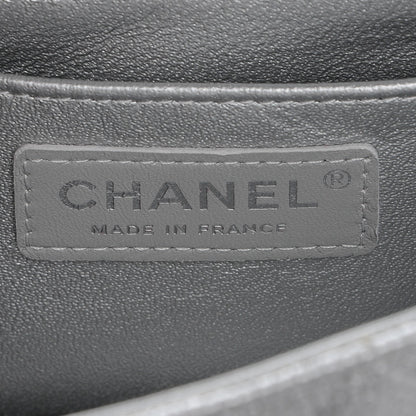 Chanel Metallic Caviar Quilted Mini Rectangular Flap Silver 7 of 8