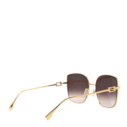 Fendi Metal Fendi Forever Sunglasses FE40013U Gold Brown 4 of 6