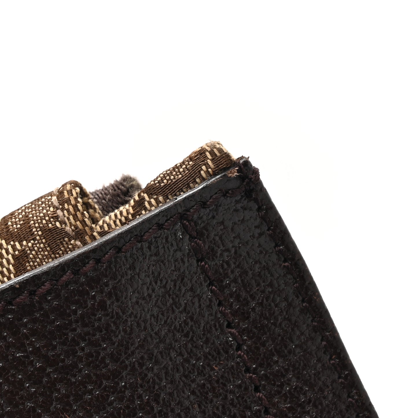 GG Monogram Double Pocket Belt Bag Dark Brown