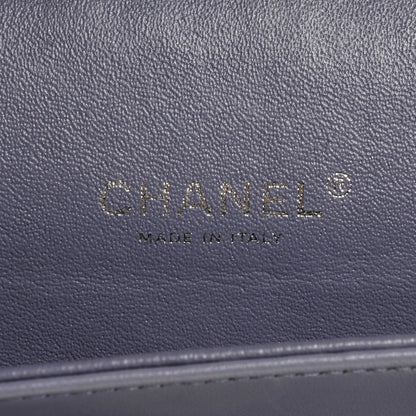 Chanel Lambskin Quilted Maxi Double Flap Purple 7 of 9