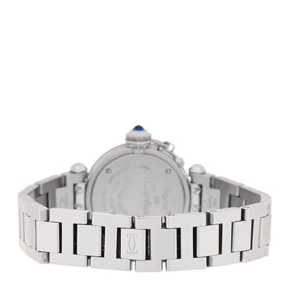 Cartier Stainless Steel 27mm Miss Pasha Quartz Watch Silver 3 of 4