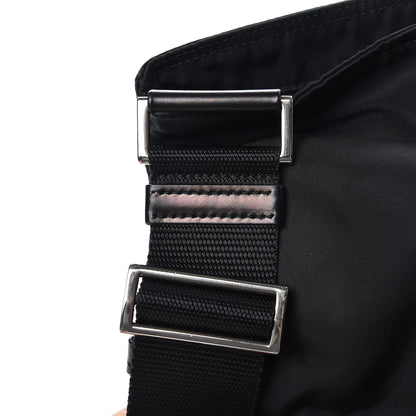 Prada Nylon Vela Flat Messenger Bag Black 7 of 8