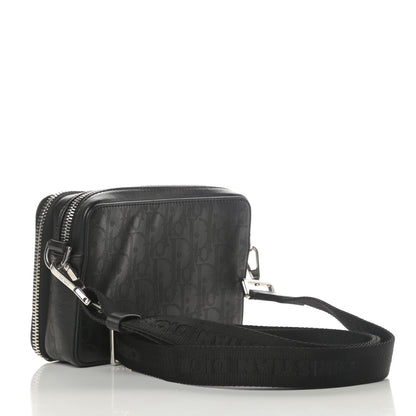 Christian Dior Calfskin Oblique Galaxy Perforated Messenger Black Multicolor 3 of 11