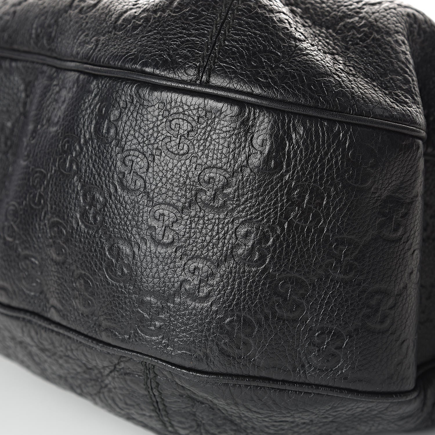 Gucci Guccissima Large New Ladies Web Hobo Black 9 of 12