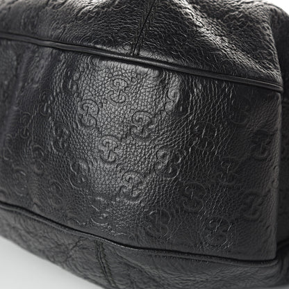 Gucci Guccissima Large New Ladies Web Hobo Black 9 of 12