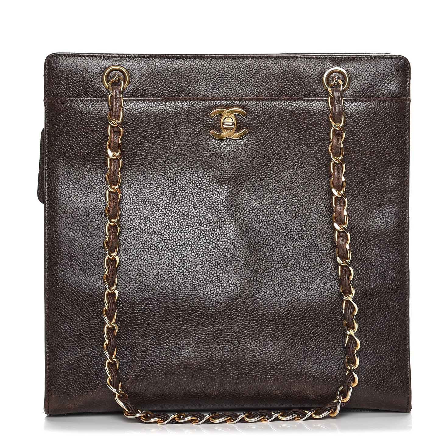 Caviar Shoulder Bag Brown