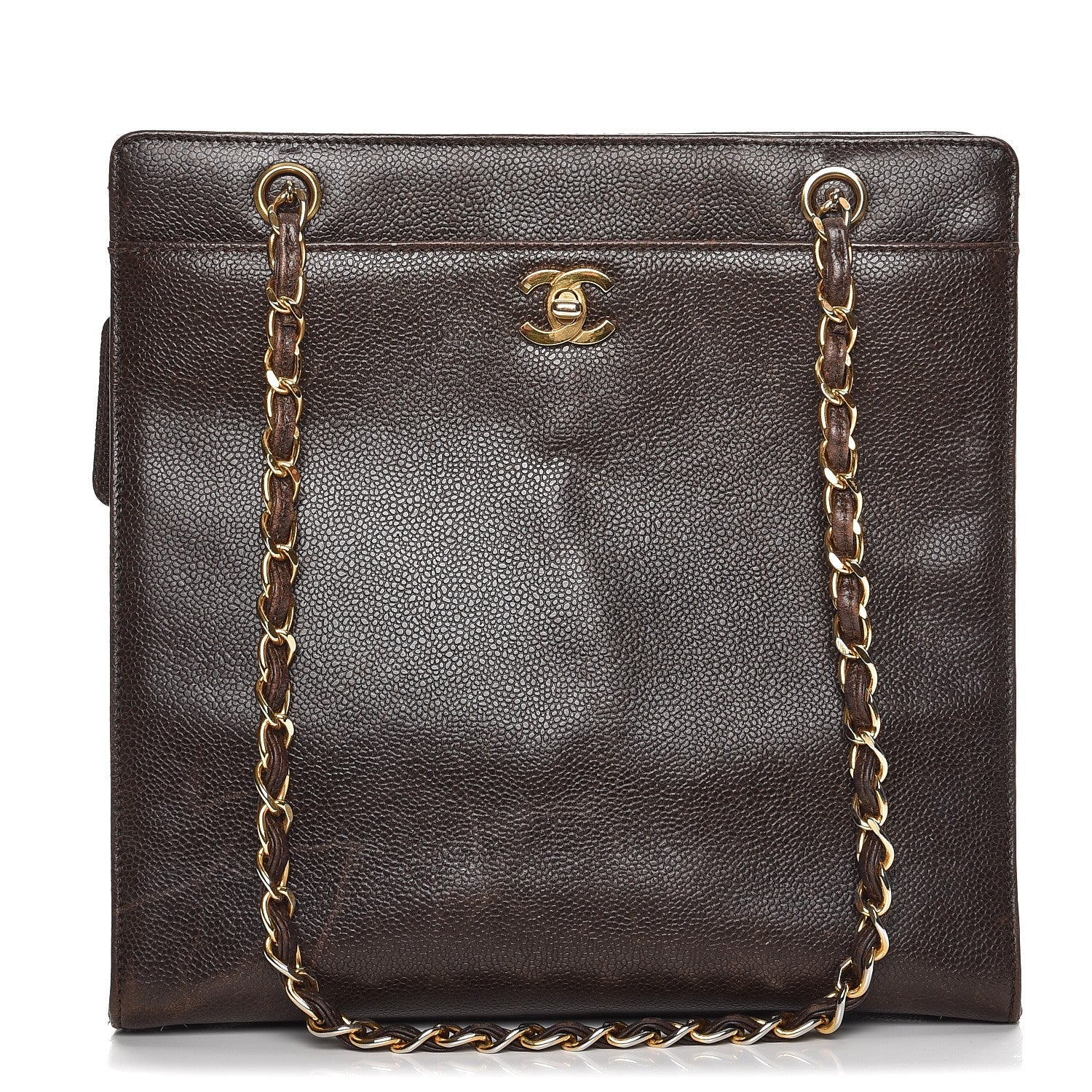 Chanel Caviar Shoulder Bag Brown 1 of 18
