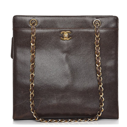 Chanel Caviar Shoulder Bag Brown 1 of 18