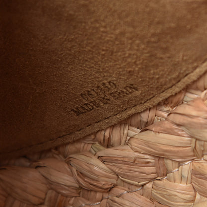 Loewe Calfskin Raffia Small Gate Crossbody Bag Natural Tan 7 of 10