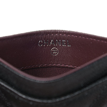 Chanel Caviar Chevron Quilted Card Holder Black 6 of 9