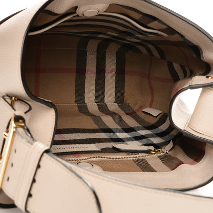 Burberry Grainy Calfskin Small Elmstone Hobo Limestone 6 of 9