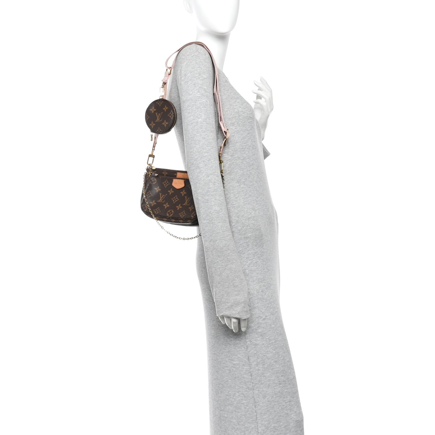 Monogram Multi Pochette Accessories Rose Clair