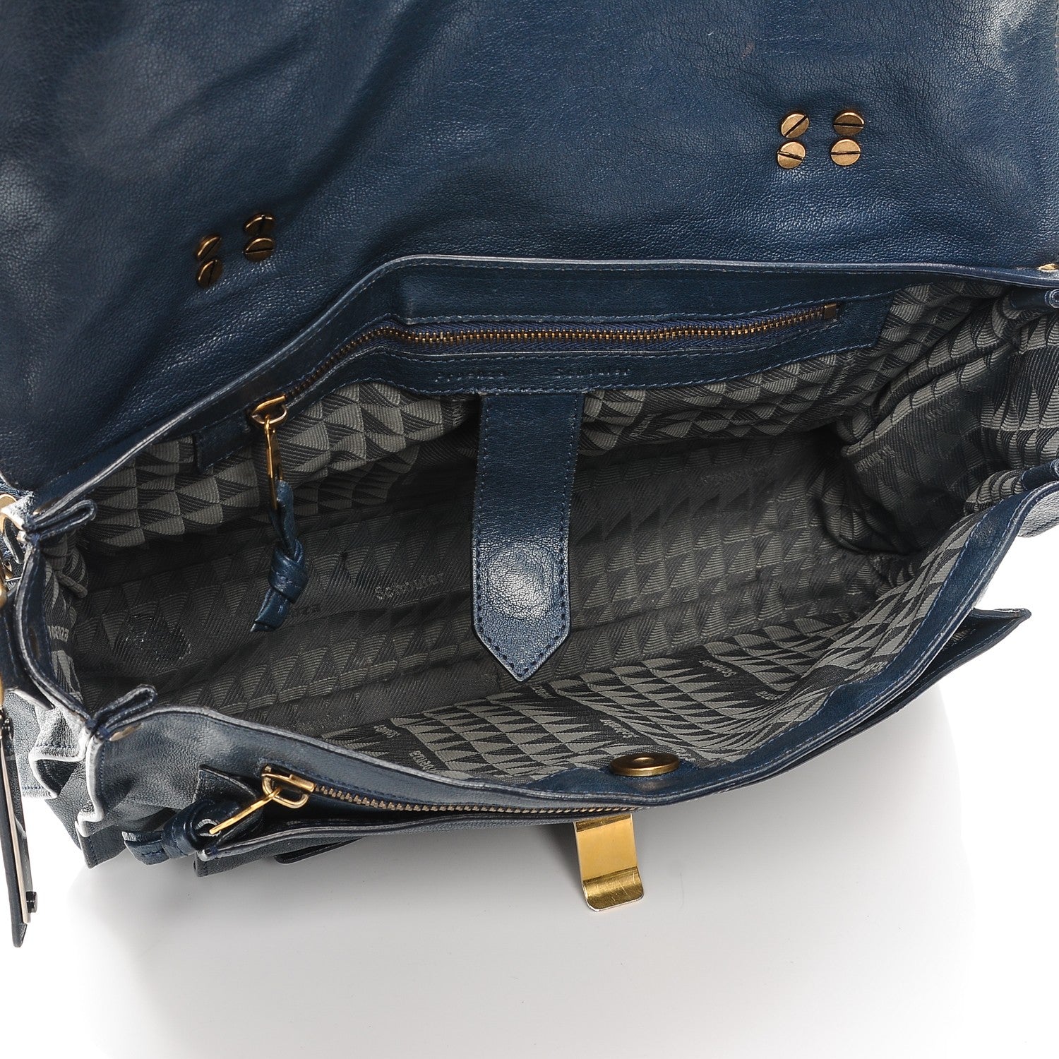 Proenza Schouler Lambskin Medium PS1 Satchel Midnight 5 of 14
