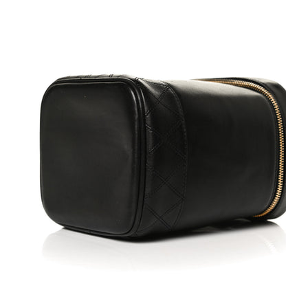 Chanel Calfskin Cosmetic Vanity Bag Black 8 of 10