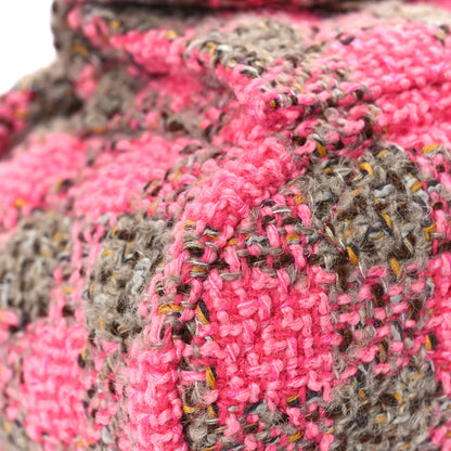 Chanel Wool Tweed Elegant Backpack Pink Brown 8 of 9