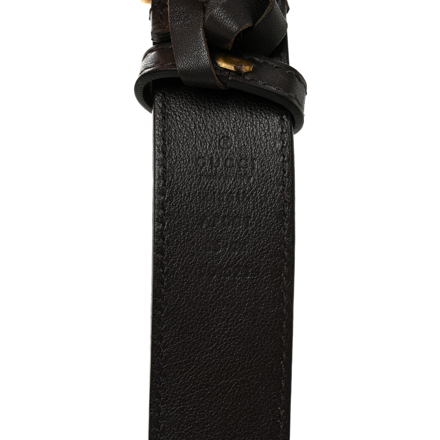 Gucci Moon Calfskin Double G 30mm Belt 85 34 Dark Cocoa 3 of 5