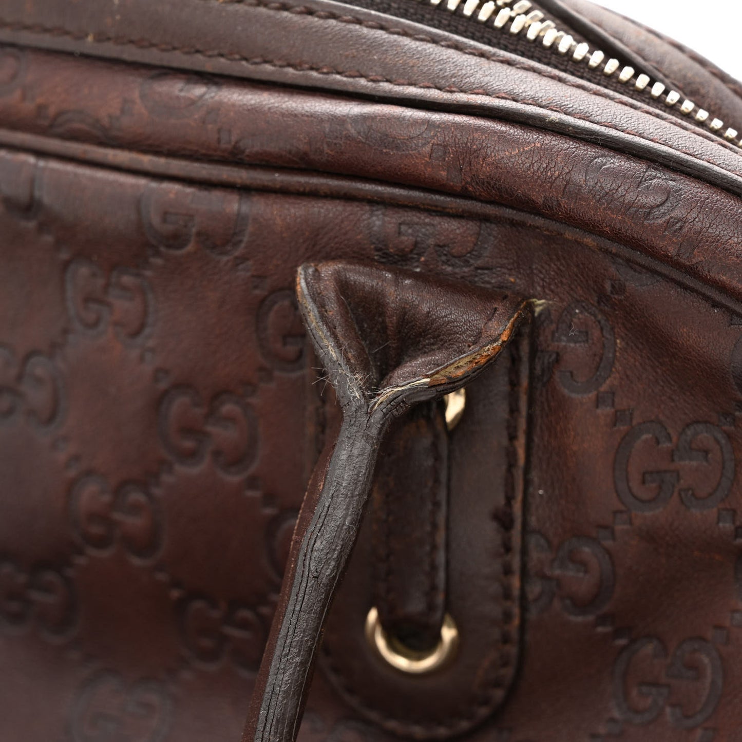 Guccissima Small Princy Satchel Brown