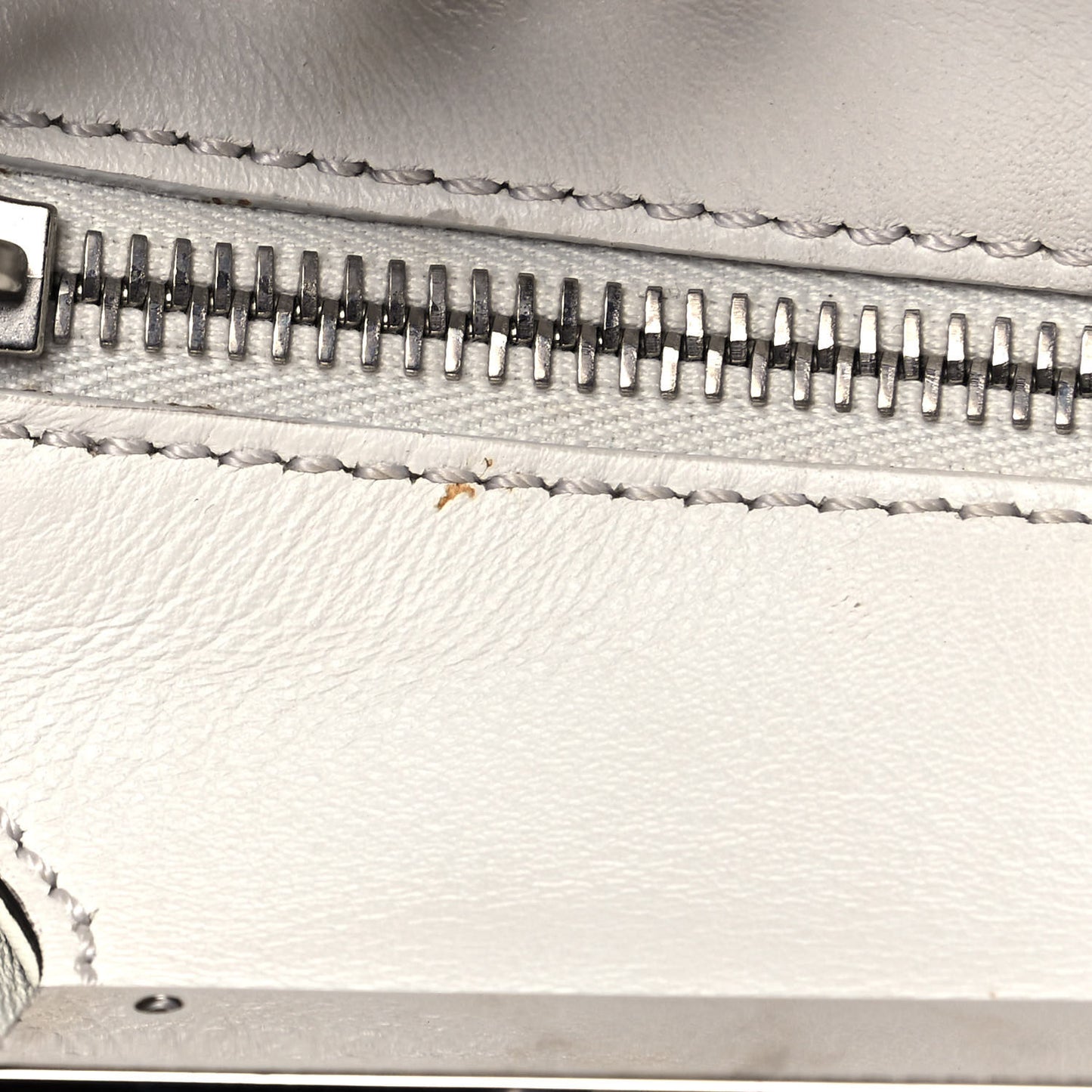 Vitello Dolce Scalloped Studded Mini 3Jours Tote White Ice Nuvola