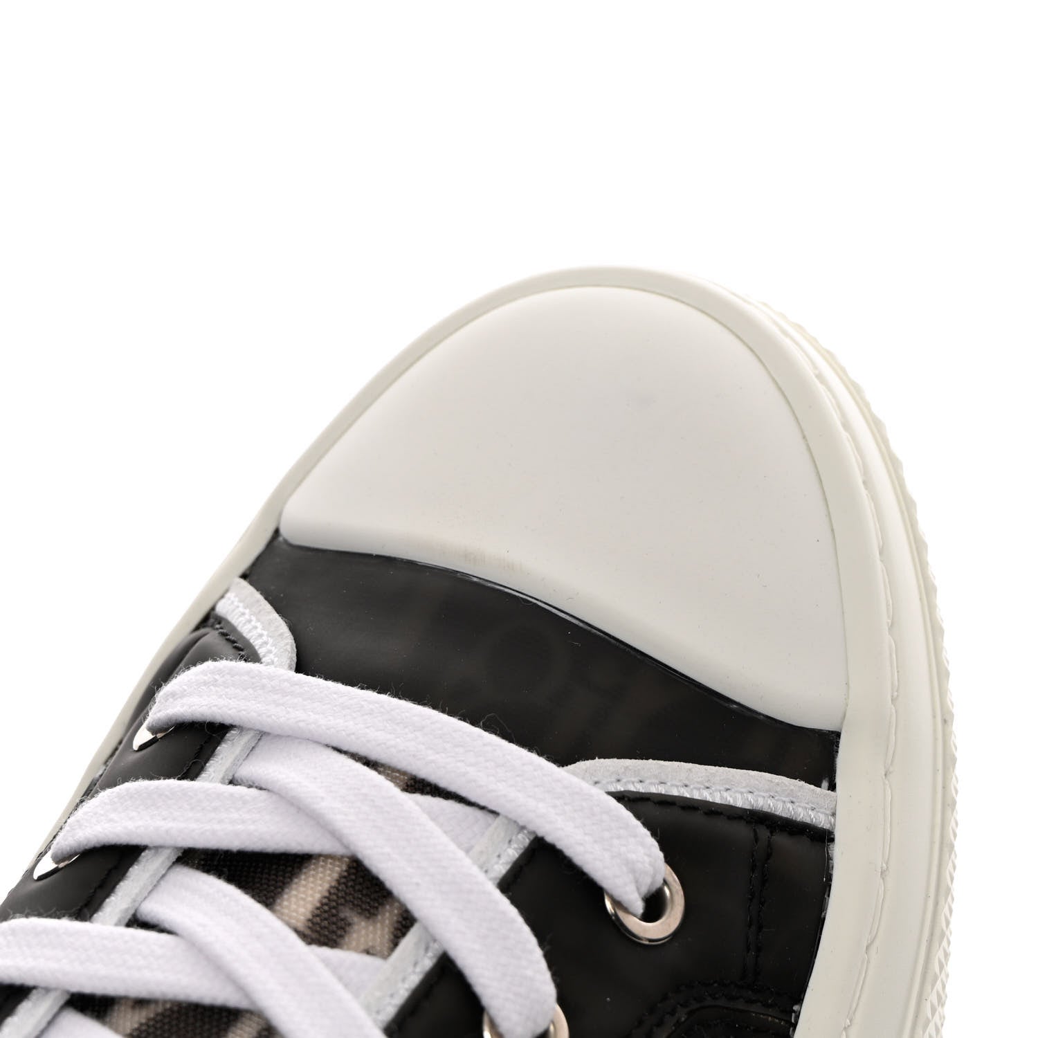 Christian Dior Technical Canvas Mesh Oblique Printed Mens B23 Low Top Sneaker 42 Black Beige 8 of 11