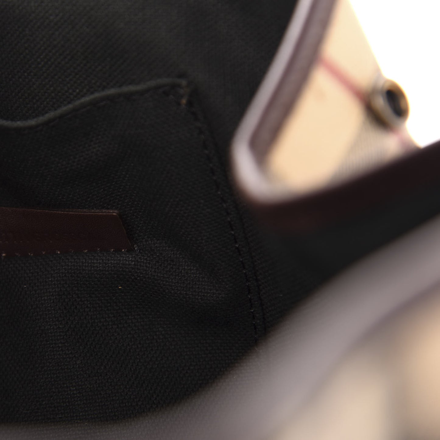 Haymarket Check Buckle Satchel Chocolate