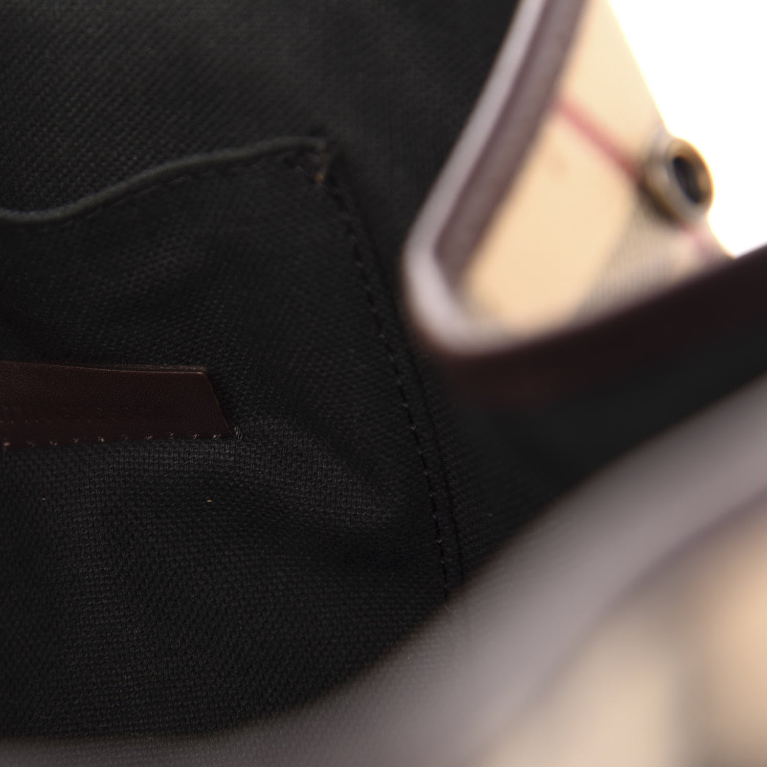 Burberry Haymarket Check Buckle Satchel Chocolate 8 of 13