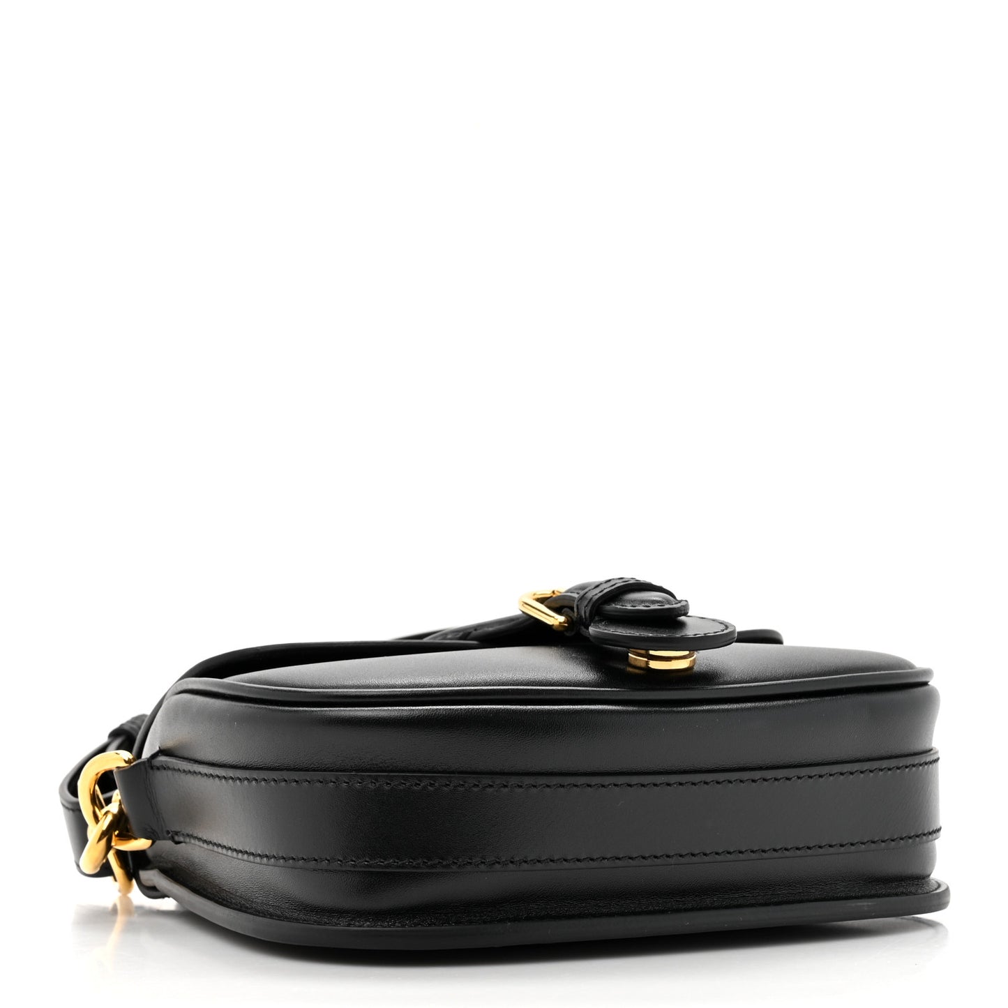 Box Calfskin Small Bobby Flap Black