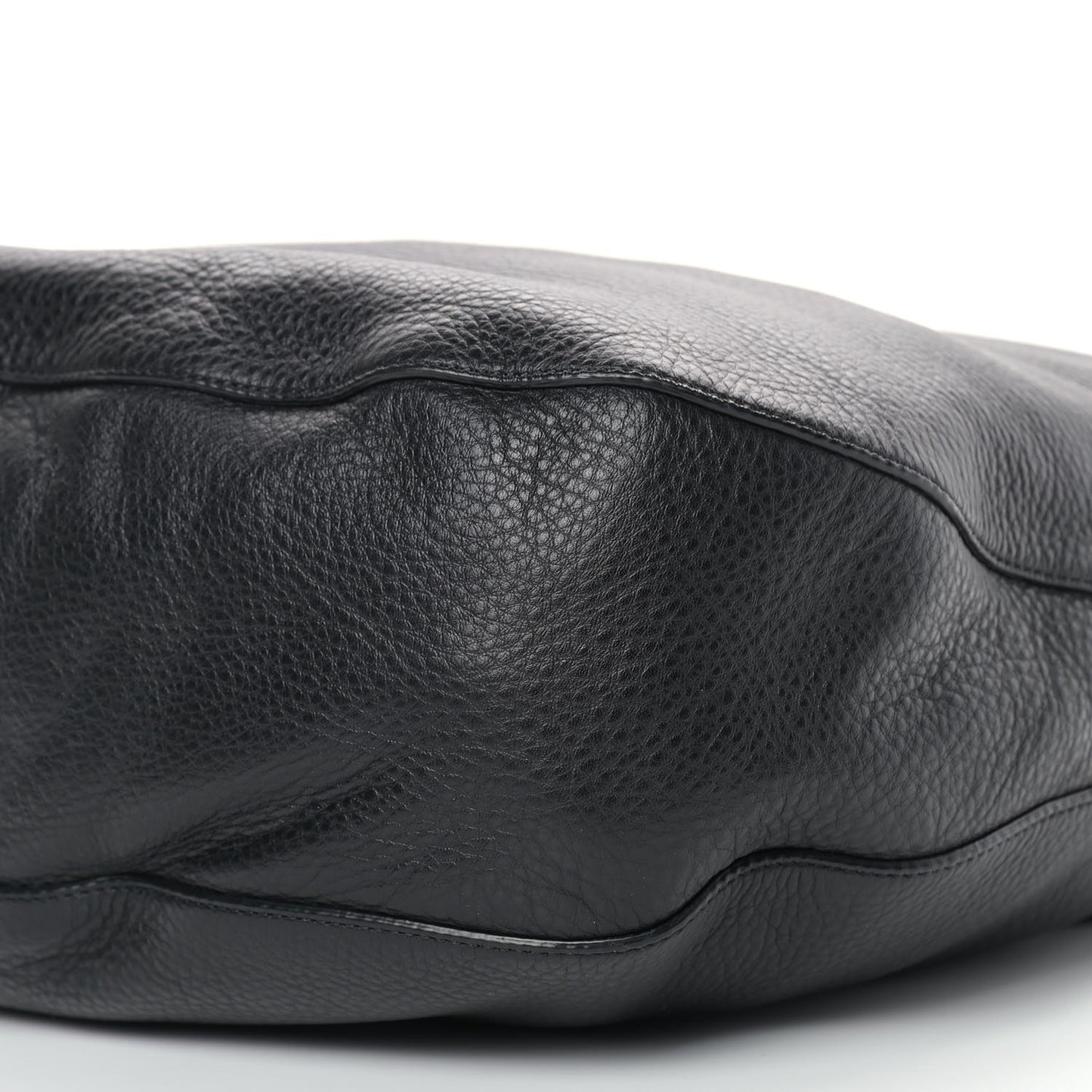 Soft Spongy Calfskin Medium Daria Hobo Black