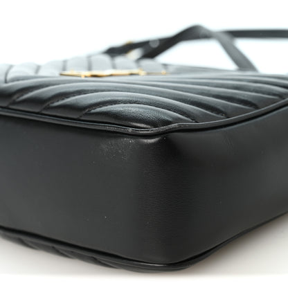 Saint Laurent Calfskin Matelasse Monogram Lou Camera Bag Black 10 of 10