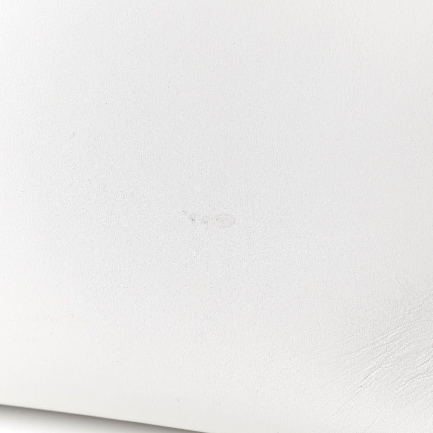 Shiny Smooth Calfskin Twisted Cabas White Black
