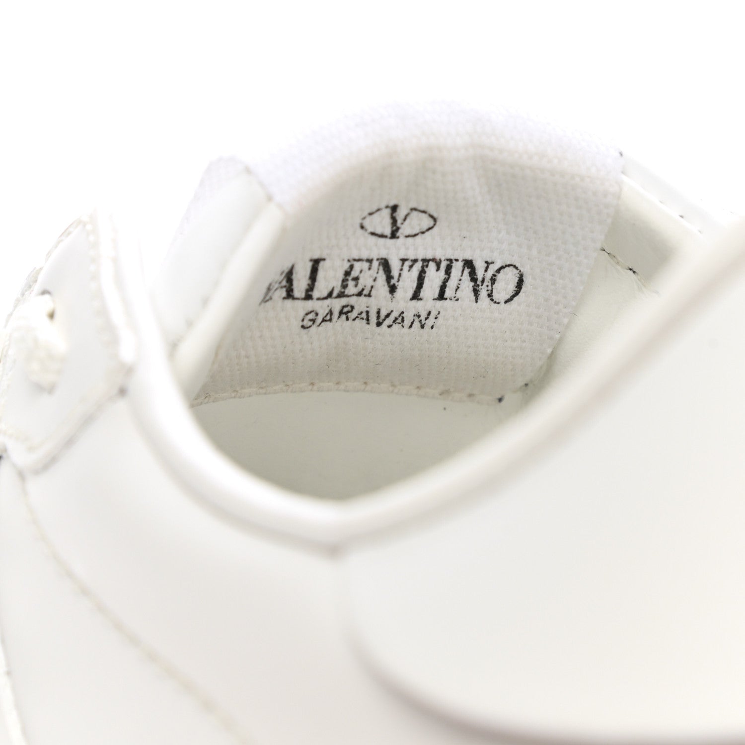 Valentino Garavani Calfskin Rockstud Untitled Open Sneakers 35.5 White 8 of 12